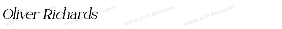 Oliver Richards字体转换
